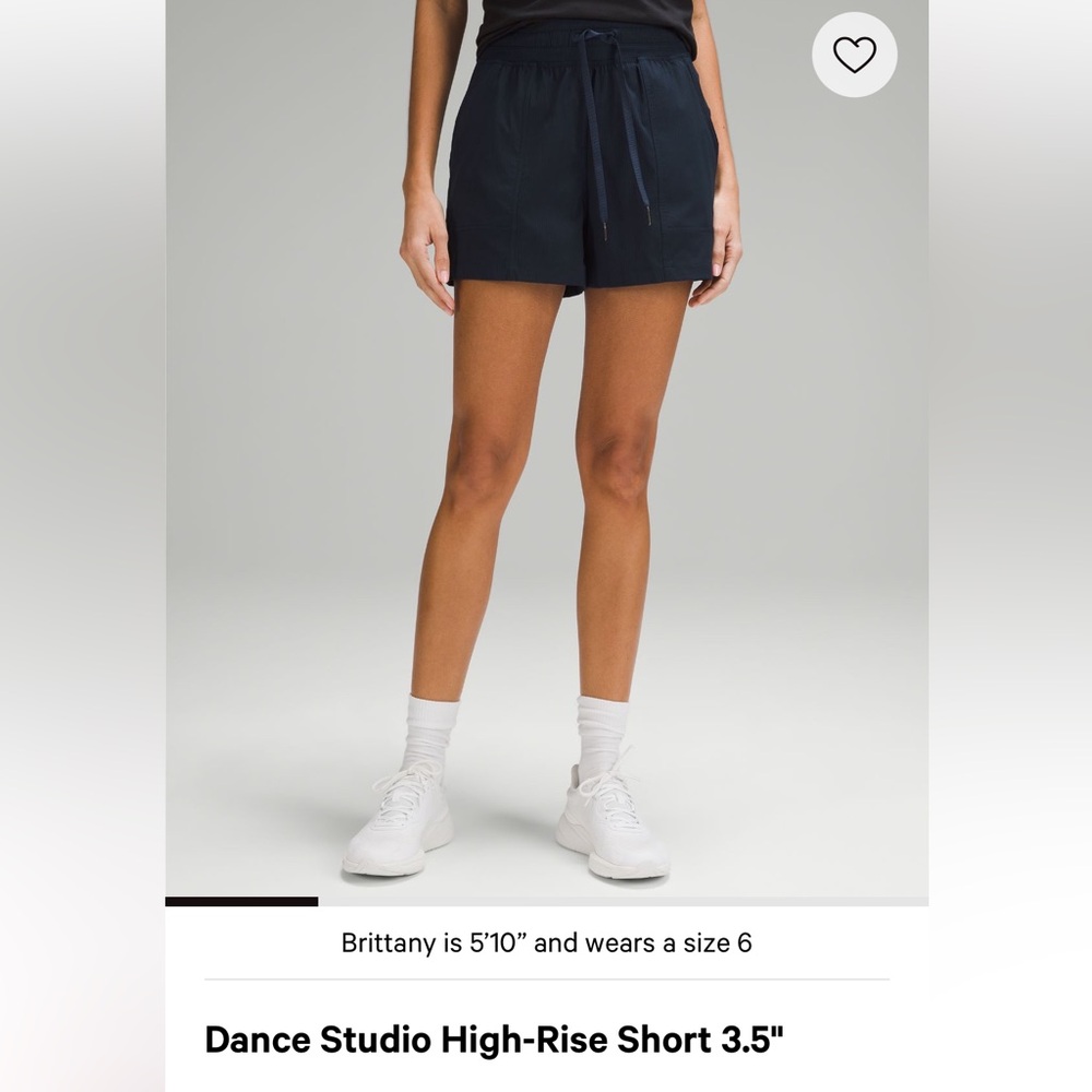 Lululemon Dance Studio High Rise Short